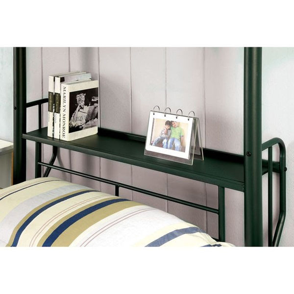 Explorer Dark Green Twin/Twin Bunk Bed
