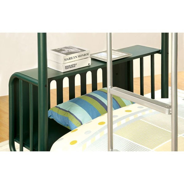 Explorer Dark Green Twin/Twin Bunk Bed