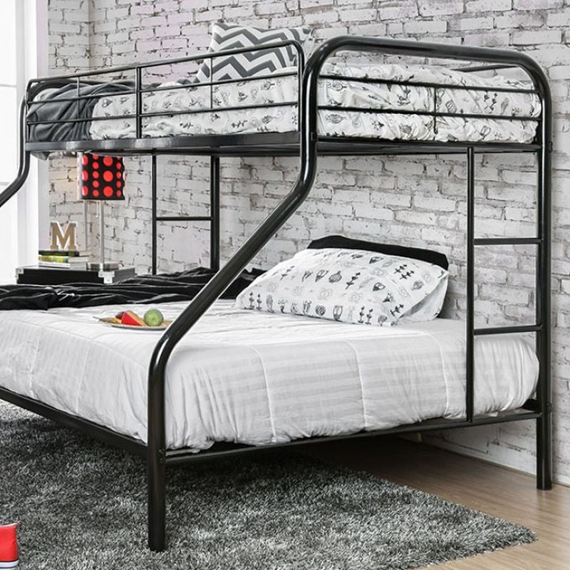 Rainbow Twin/Queen Bunk Bed, Black