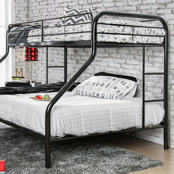 Rainbow Twin/Queen Bunk Bed, Black