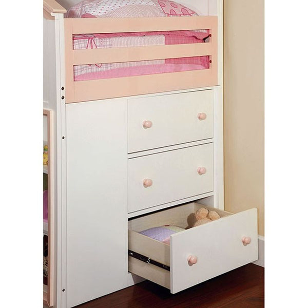 Citadel White/Pink Bunk Bed