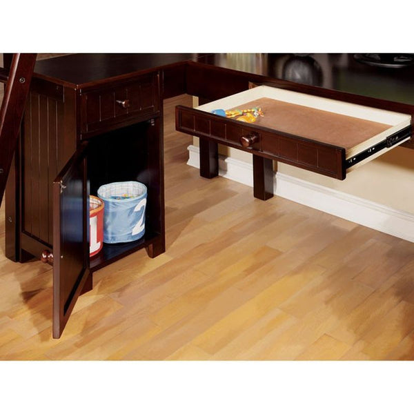 Dutton Dark Walnut Twin/Workstation Loft Bed