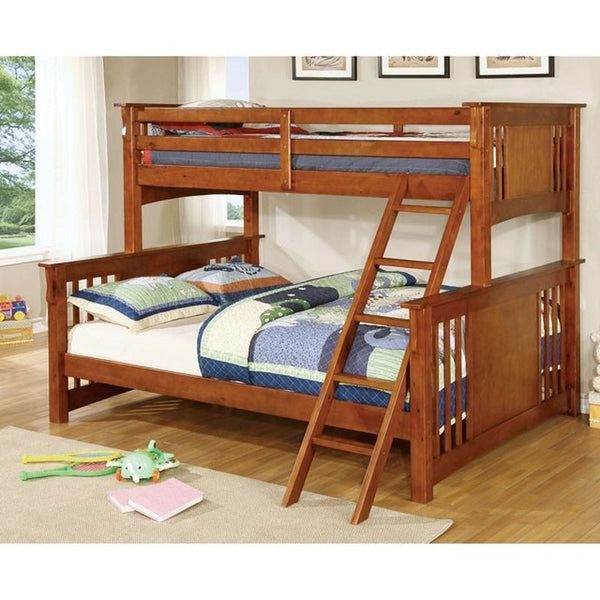 Spring Creek Oak Twin XL/Queen Bunk Bed