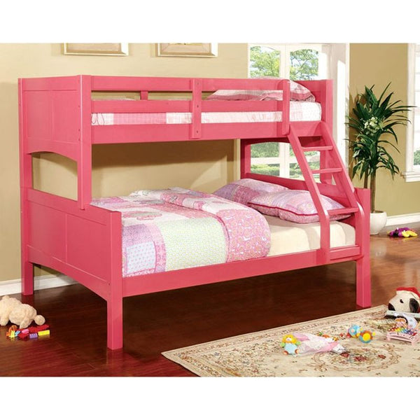 Prismo II Pink Twin/Full Bunk Bed