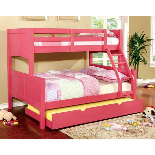 Prismo II Pink Twin/Full Bunk Bed
