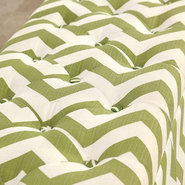 Zahra I Green Storage Ottoman