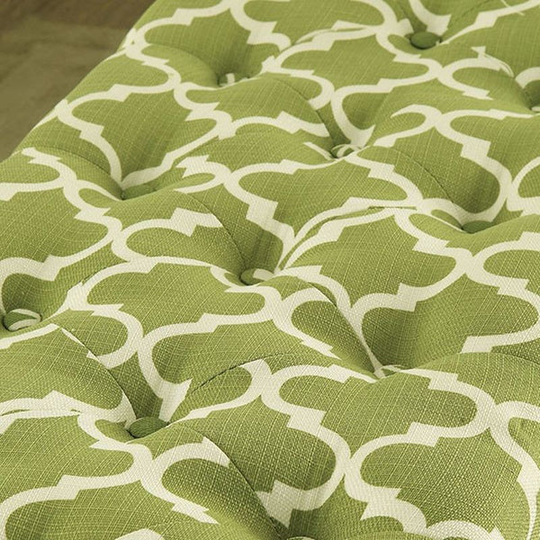 Zaira I Green Storage Ottoman