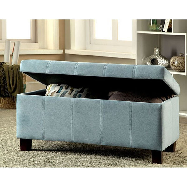 Remi Blue Storage Ottoman