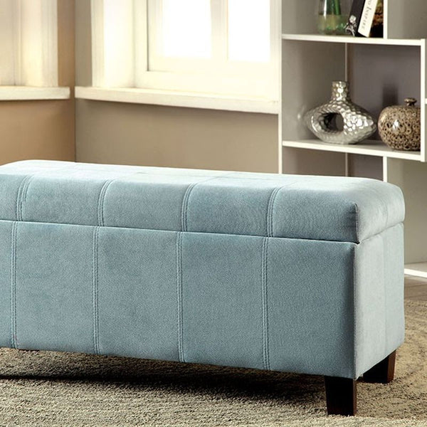 Remi Blue Storage Ottoman