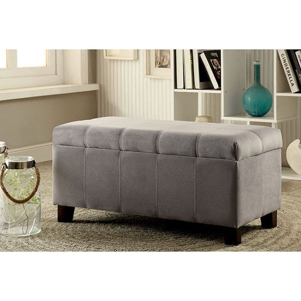 Remi Gray Storage Ottoman