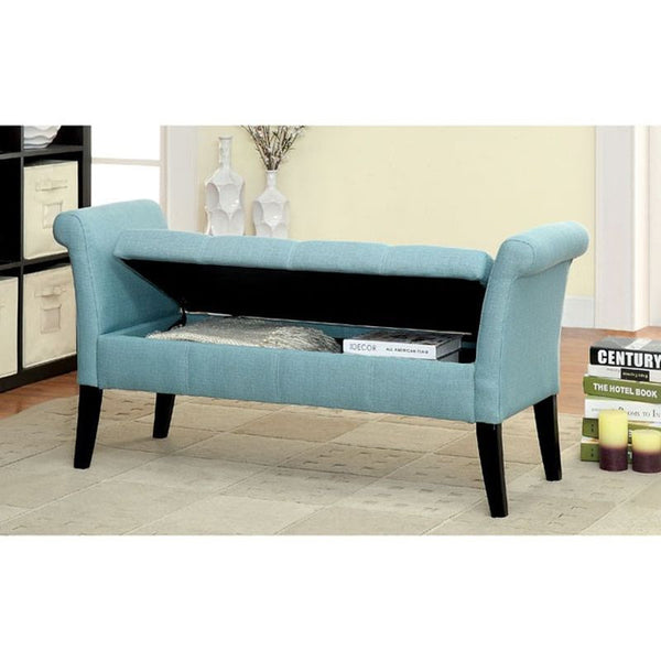 DOHENY Blue Storage Bench