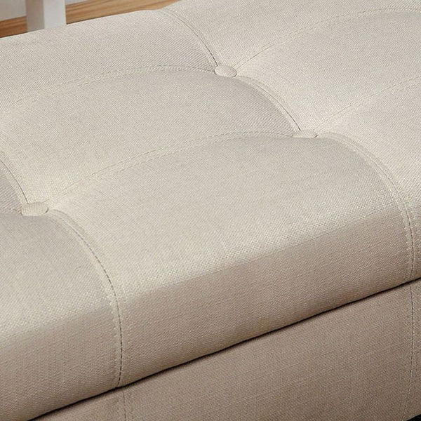 DOHENY Ivory Storage Bench