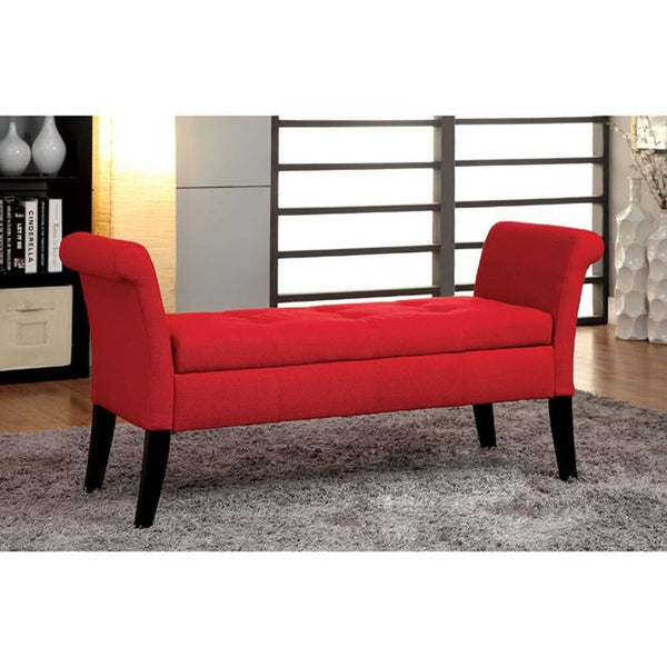 DOHENY Red Storage Bench