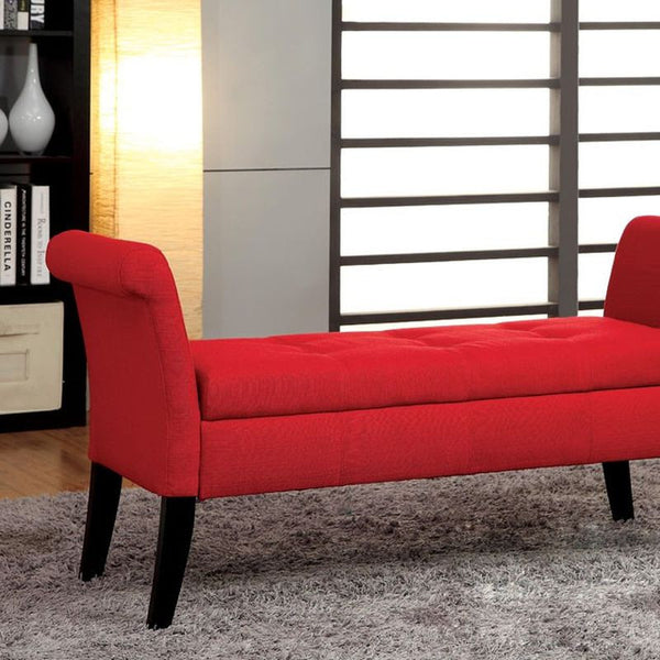 DOHENY Red Storage Bench