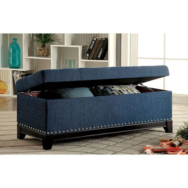 Randi Dark Teal Storage Ottoman