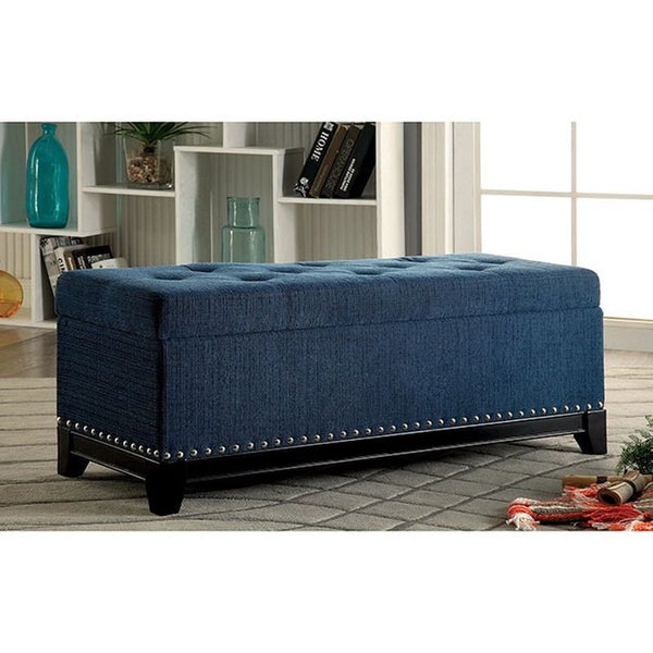 Randi Dark Teal Storage Ottoman