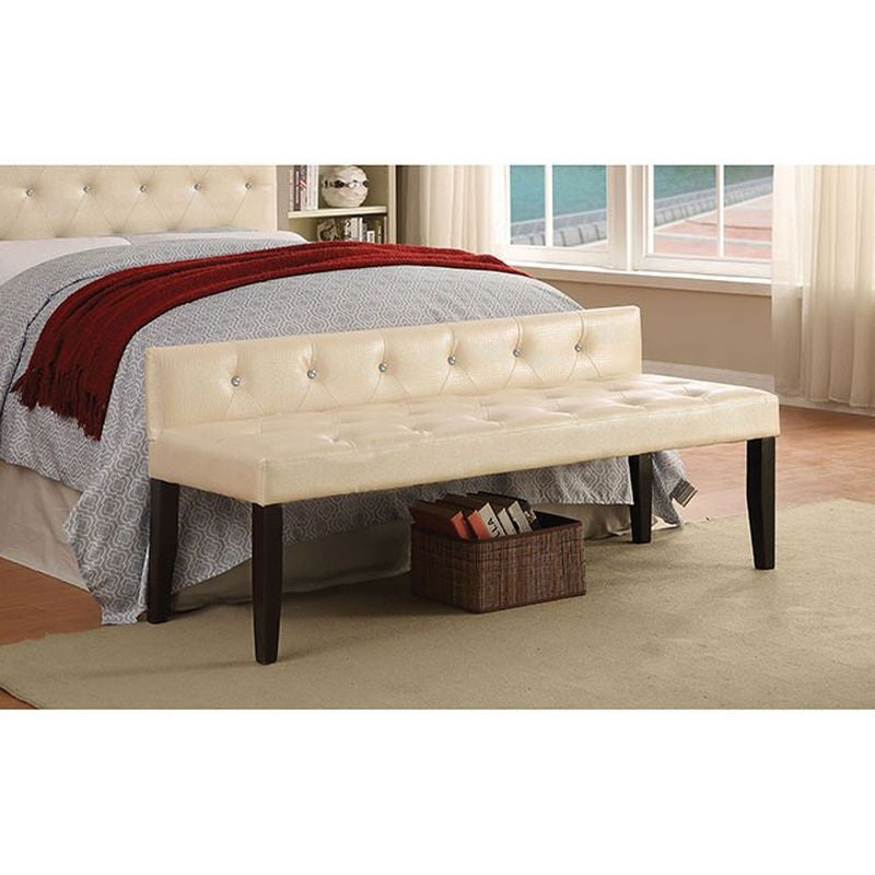 Galen Pearl White Large Bench