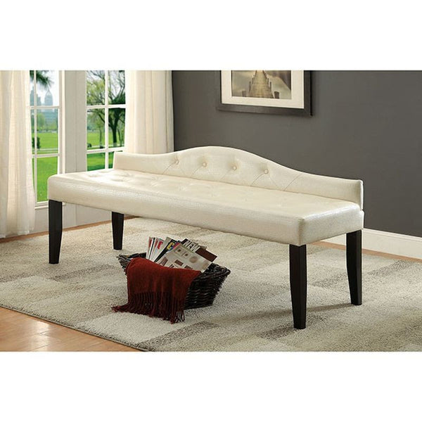Calpas III Pearl White Large Bench