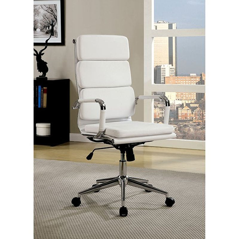 Mercedes White Large Office Chair