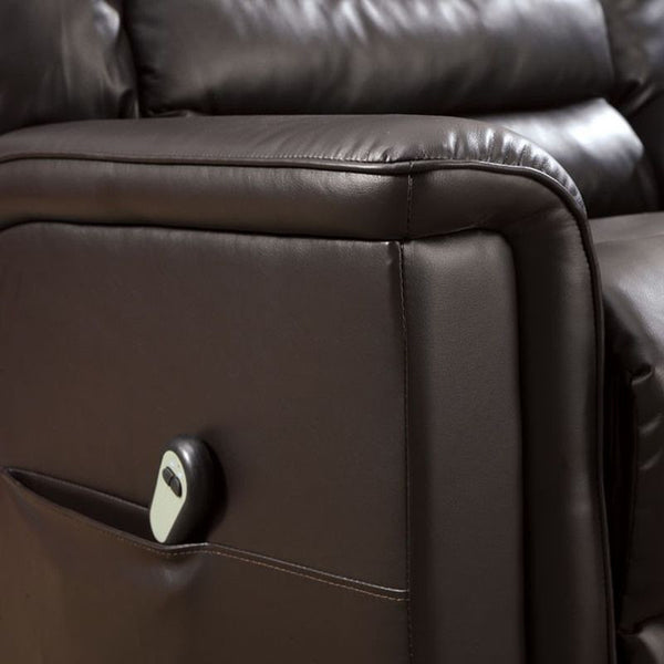 Dubbon Brown Power Lift Recliner