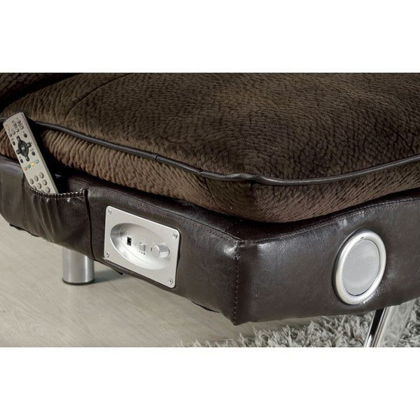 Gallagher Dark Brown Futon Sofa