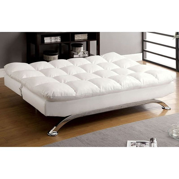 Aristo White Futon Sofa