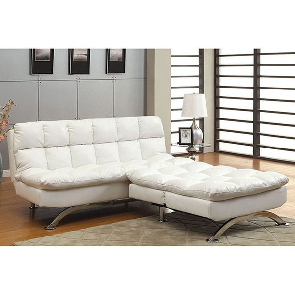 Aristo White Futon Sofa