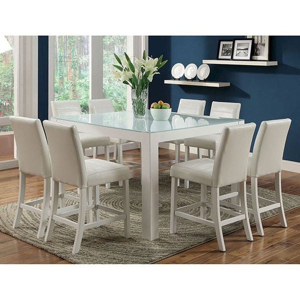 Elise II White Lacquer Counter Ht. Table