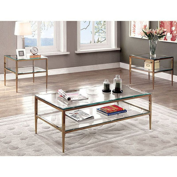 Tanika Champagne End Table