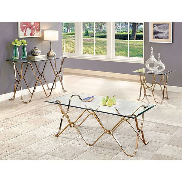 Vador Champagne Sofa Table