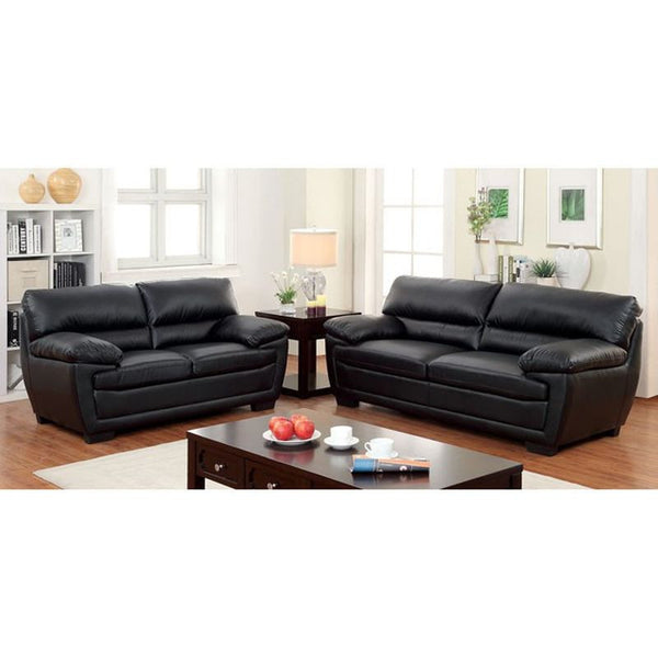 Mullins Black Love Seat
