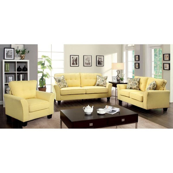 Claire Yellow Love Seat
