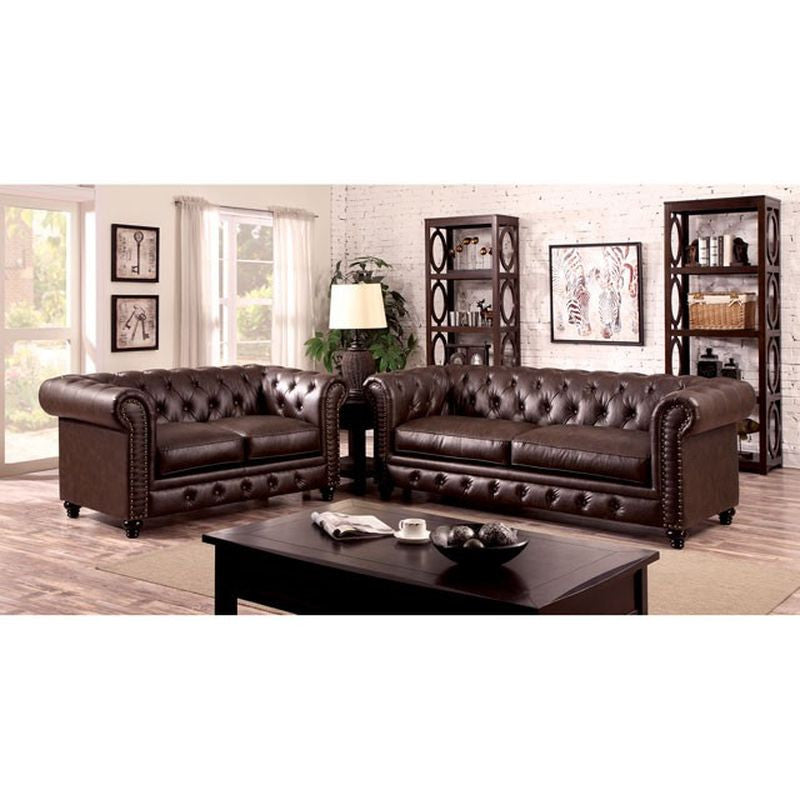 Stanford Brown Love Seat