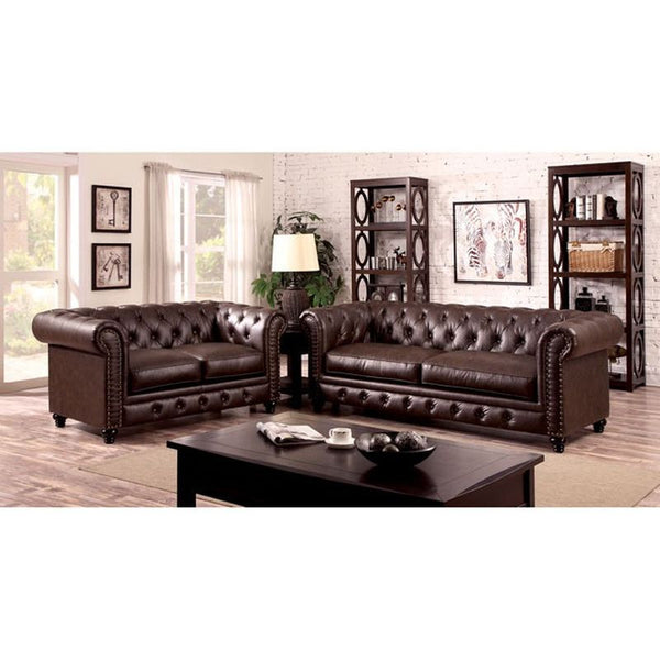Stanford Brown Love Seat