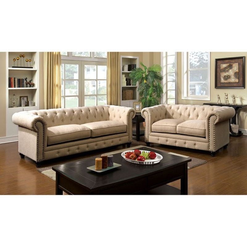 Stanford Ivory Love Seat