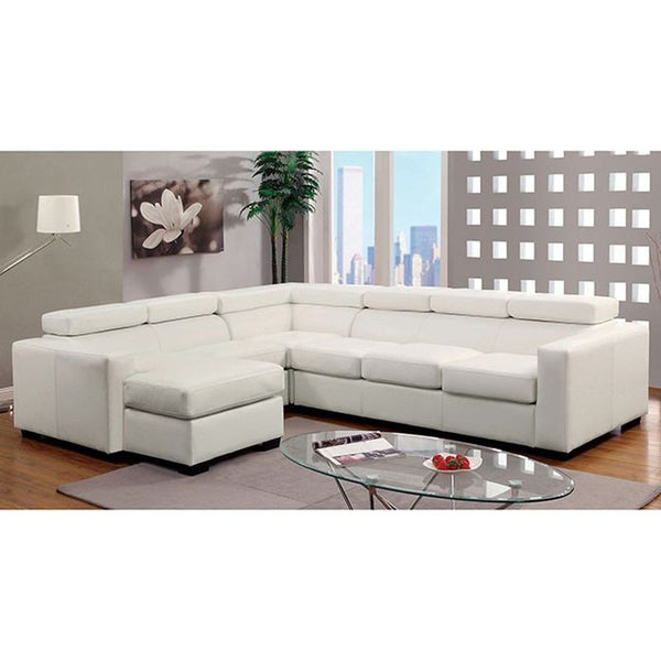 Serres White Sectional