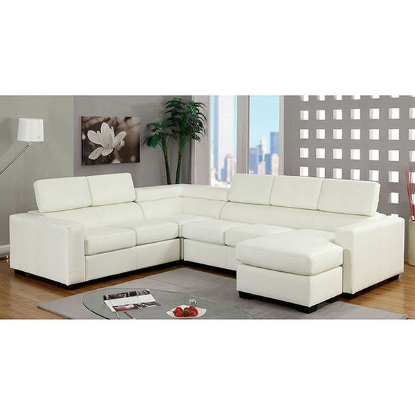 Serres White Sectional
