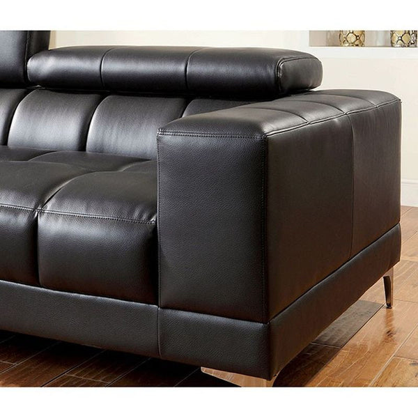 Ferna Black Love Seat