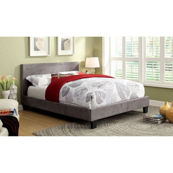 Winn Park Gray Fabric Twin Bed