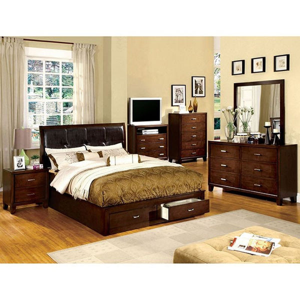 Enrico III Brown Cherry E.King Bed