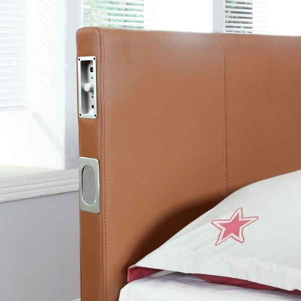 Evans Camel Queen Bed
