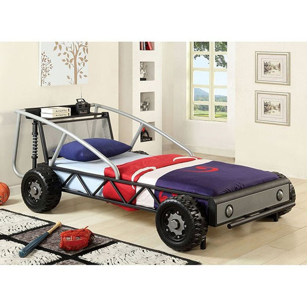 Racer Silver/Black Bed