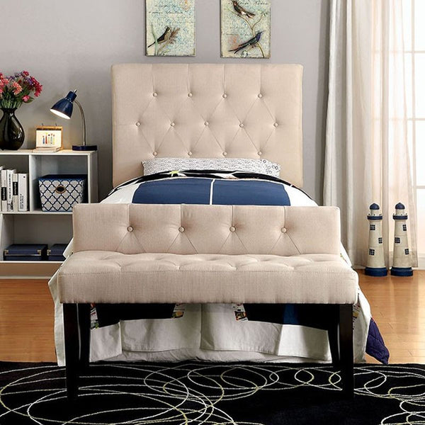 Leeroy III Ivory Small Bench