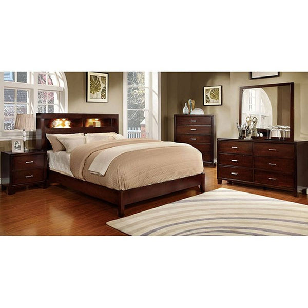 Gerico I Brown Cherry Cal.King Bed