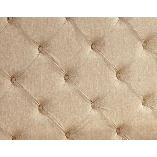 Monte Vista I Ivory Leatherette/Brown Cherry E.King Bed