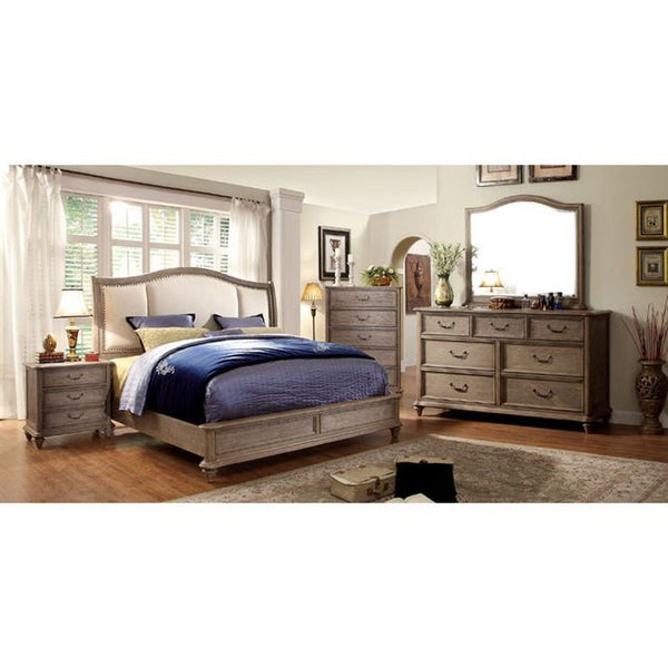 Belgrade II Padded Fabric Headboard E.King Bed
