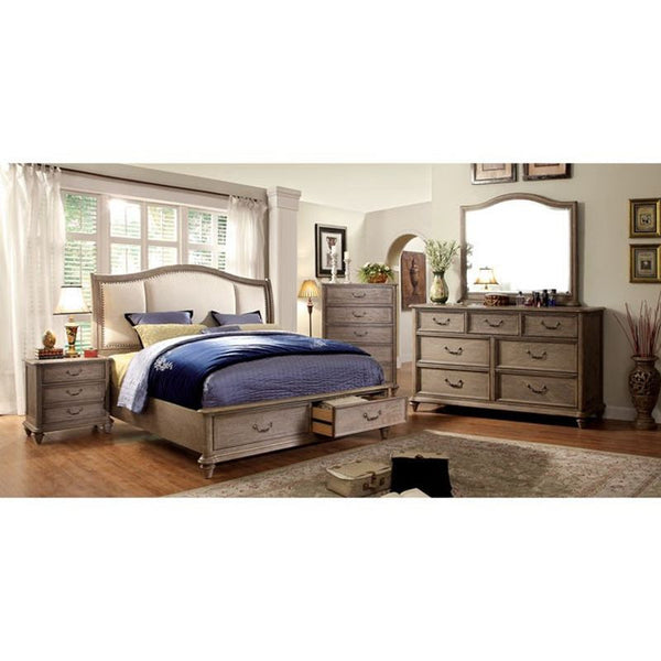 Belgrade I Padded Fabric Headboard E.King Bed