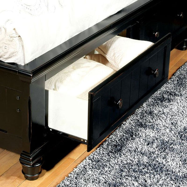 Willow Creek Black Queen Bed