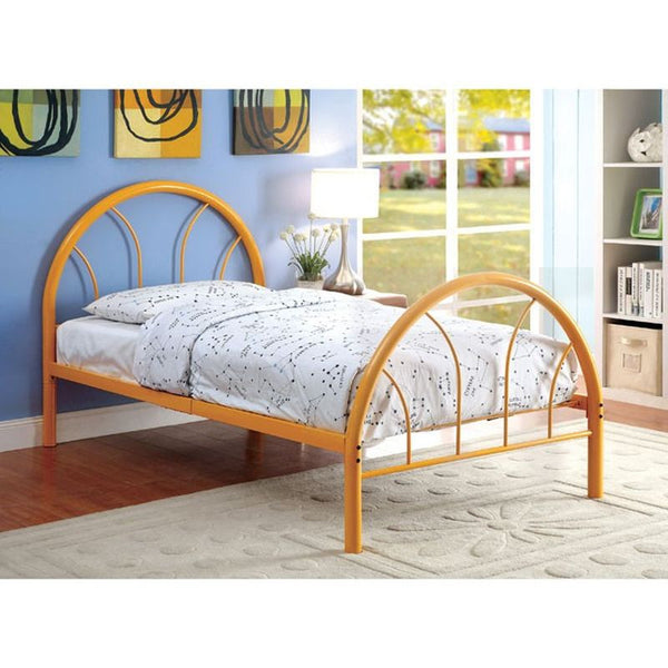 Rainbow Orange Twin Bed