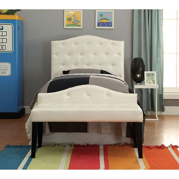 Calpas III Pearl White Small Bench
